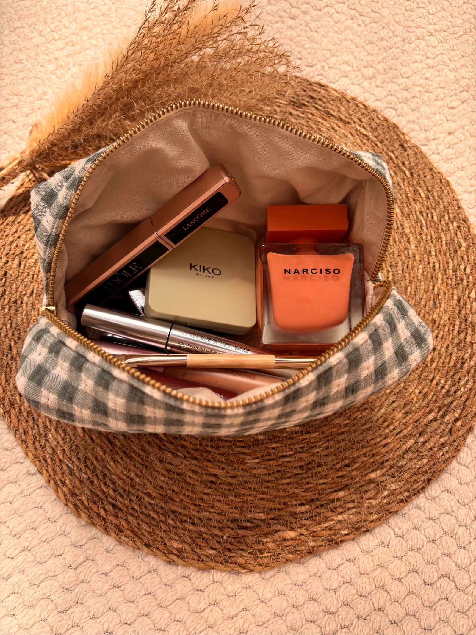 Trousse de toilette L Vert sauge fait main  – photo 2
